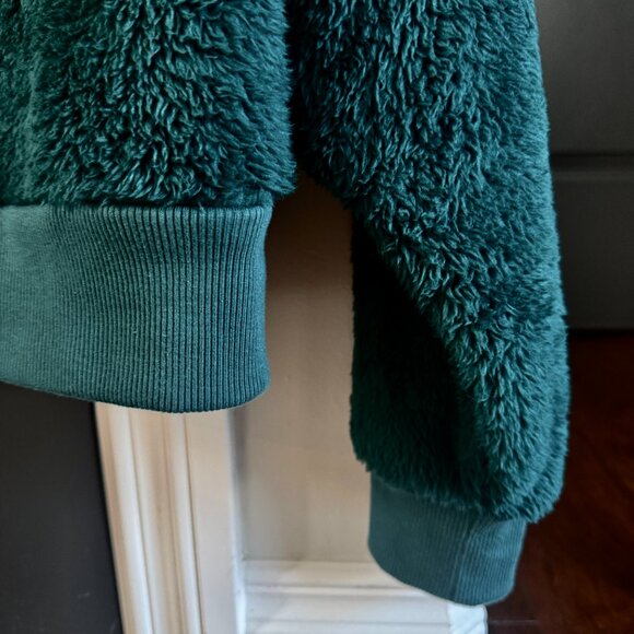 Womens Green Sonoma Goods For Life Cozy Quarter Zip Pullover - Picture 2 of 4